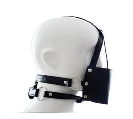 Leather Head Harness Mask Mouth Ball Gag Bondage Fetish Restraint Roleplay R5017955044