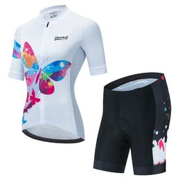 Summer Women Cycling Jerseys Set VENDULL Mountian Bike Clothing Racing Bicycle Clothes Ropa Ciclismo Girls 240506