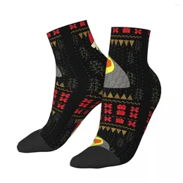 Men's Socks Cockatiel Parrot Ugly Christmas Sweater Men Women Windproof Novelty Spring Summer Autumn Winter Stockings Gift