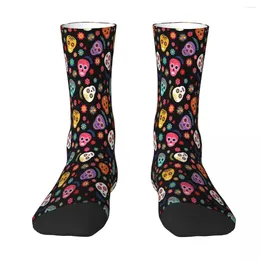 Men's Socks Cute Mexico Mexican Skull Skulls Sock Men Women Polyester Stockings Customizable Design