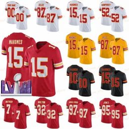 Patrick Mahomes Travis Kelce Isaih Pacheco Football Jerseys Chris Jones Harrison Butker Nick Bolton Ross L'jarius Sneed Humphrey Rashee Rice Trent Mcduffie