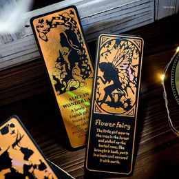 3Pcs Bookmark Stories Moonlight Fairy Tale Book Mark Metal School Office Supplies