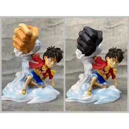 Action Toy Figures 10cm Luffy Cartoon Figure One Piec Creative Animation Childrens Student Model Doll Ornament Chassis Peripheral Birthday Gift