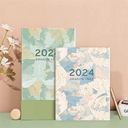 Calendar New A4 A5 2024 Agenda Planner Notebook 365Days Calendar Notepad Diary Weekly Planner Goal Habit Tracker Time Schedules Organiser