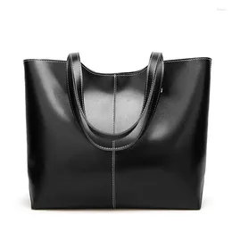 Shoulder Bags Embroidery Thread Bag Women's 2024 Retro PU Leather Shopper Black Tote Large Handbags Ladies Travel Crossbody
