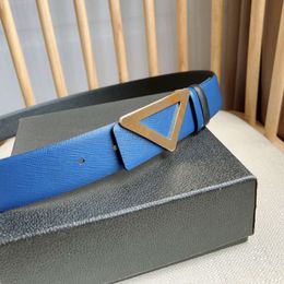 Fashion Buckle Genuine Leather Belt Highly Quality Designer Belt Width 3.5cm 10 Styles With Box Triangular Cutout Logo Designer Men Women Mens Belts AAAAA