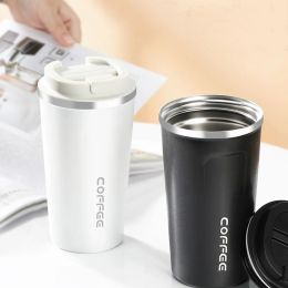 Sets 350ml/500ml Stainless Steel Coffee Cup Travel Thermal Mug Leakproof Thermos Bottle Tea Coffee Mug Vacuum Flask Insulated Cups