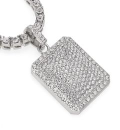 Fashion- Hop Necklace Jewelry Fashion Gold Iced Out Chain Full Rhinestone Dog Pendant Necklaces8704009