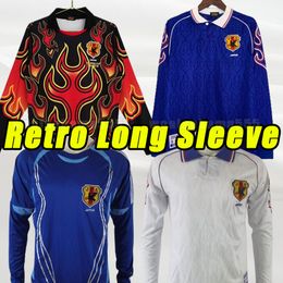 Long sleeve NAKATA Retro Japan soccer jerseyS vintage SOMA AKITA OKANO KAWAGUCHI Classic football shirt KAZU HATTORI Short sleeve national team 1996 2006 98 06