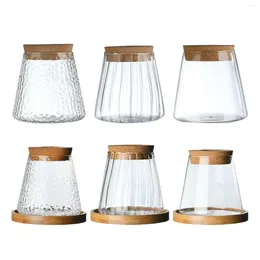 Vases Desktop Glass Planter Vase With Wooden Lid Station