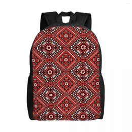 Backpack Ukraine Ukrainian Embroidery Ornament Travel Women Men School Laptop Bookbag Boho College Student Daypack Bags