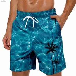 Men's Swimwear Mens summer quick drying beach shorts leisure gym fitness shorts breathable surfboard shorts swimming dry swimsuit XW