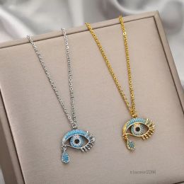 new fashion Terror Eyes necklace designer Necklace for Women Goth 18k Gold plated Choker lucky luxury Necklace Vintage Bohemia Eye Neck Chain Jewelry for friend gift