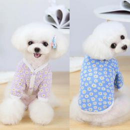 Dog Apparel Warm Wearable Puppy Two-legged Knitwear Unisex Pet Home Snap Design For Indoor