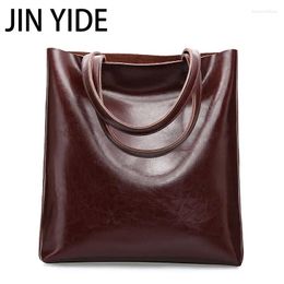 Evening Bags Cow Leather Bag Ladies Genuine Handbags Big Women Large Vintage Female 2024 Office Hand Shoulder For Tote