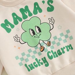 Clothing Sets St Patrick S Day Outfit 0 3 6 9 12 18 24Months 2t 3t Toddler Baby Girl Boy Clothes Clover Sweatshirt Top Pants Set