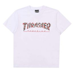 Thrasher T-shirt Designer Tee Luxury Fashion Mens TShirts Camo For Mens And Womens Leisure Loose Versatile Trend Short Sleeved