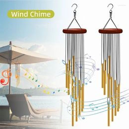 Decorative Figurines Wooden Vintage Wind Chime Metal Hanging Ornaments Rustic Home Decorations Creative Gift Hangings