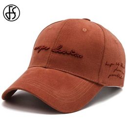 Ball Caps FS Luxury Brand Orange Women Baseball Caps Men Stylish Cap 3D Letter Trucker Hats Outdoor Sports Golf Hat Casquette Homme 2024 Y240507