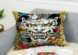 Pillow Case Samurai Tattoo Art 3D Print Cover Sofa Bed Home Decor Pillowcase Bedroom Cushion For Car Couch12617807