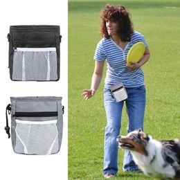 Dog Carrier Training Treat Pouch Easily Carries Pet Toys Treats - Built-in Poop Bag Dispenser Pouches For 3 Ways To Wear