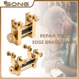 Accessories Violin brass edge clamp Luthier Fiddle Cello Guitar Edge Clip Cracks Sides Bulid For Luthier Wood repairing cracks Close tool