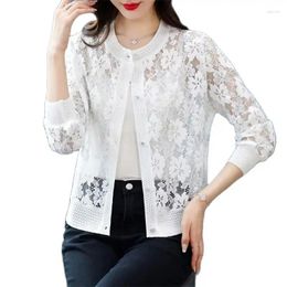 Women's Jackets Temperament Lace Openwork Fashion Sunscreen Women Summer Plus Size Loose Design Light And Breathable Sun-Protective Clothing