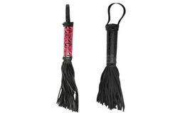 Beautiful PU Leather Whip for Play Spanking Paddle Spanker Black Red Spank Flogger Fetish BDSM Gear Sex Toys Worldwide4958624