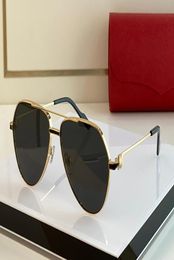 NEW Black Designer Vintage Sunglasses for Men C Decoration Oval Shape Face Double Bridge PREMIERE Unisex Driving glasses 18K g2178060