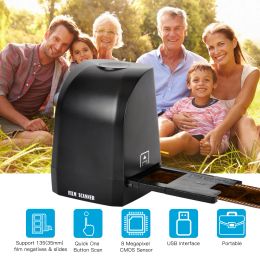 Scanners 135 Film Slide Scanner Converter Portable Negative Film Scanner 8 Megapixel 35mm/135mm Slides & Negatives to Digital JPEG Photos