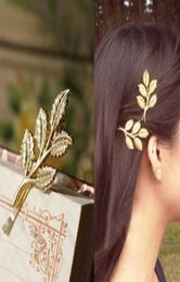 2021 1pc Athena Olive Branch Leaves Hair Ornaments Only Beautiful Bride Clips For Ladies Gifts Elegant Accessories1546788