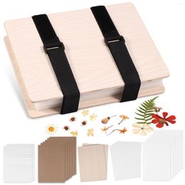 Decorative Flowers Leaf Pressing Kit DIY Press Flower Machine Tool Nature Wooden Dried Book Drying Preservation Crafts