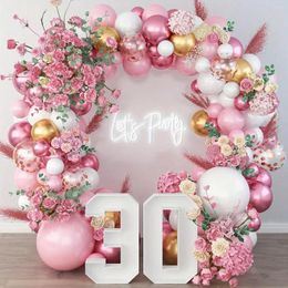 Party Decoration 82pcs Pink Balloon Used For Princess Themed Gender Revealing Wedding Annual Gift Birthday Valentine's Day