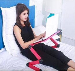 Adjustable Laptop Desk Portable Folding Computer Table Stand Tray Laptop Holder For Bed Sofa Chill Desk Laptop Stand 42 26cm216G7537129