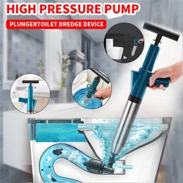 Plungers MultiFunctionl Dredge High Pressure Air Drain Blaster Clog Dredge Clogged Remover Toilet Pipe Plunger For Bathroom Kitchen Sink