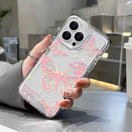 Cell Phone Cases Butterfly Case For 11 Lite 5G Ne 11T 12T Poco X5 Pro X3 Redmi Note 13 12 10 9 13C 12C 10C 11A A1 A2 9s 10s 9C Soft Cover