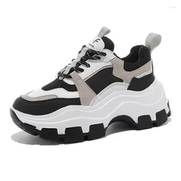 Casual Shoes Sneakers Women Spring Women's High Soled White Black Thick Summer Chunky Breathable Leisure