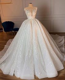 2020 Plus Size Arabic Aso Ebi Luxurious Vintage Mermaid Wedding Dresses Lace Beaded Sheer Neck Bridal Dresses Sexy Wedding Gowns3328146