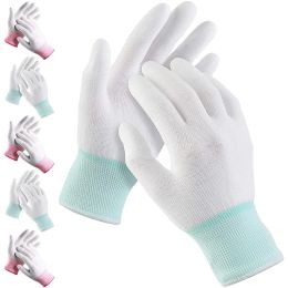 Gloves 2 Pairs Quilting Gloves for FreeMotion Quilting Machine Quilters Gloves Lightweight Nylon Sewing Gloves for Knitting Crafting