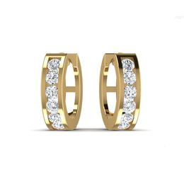 Opulent Natural Diamond Earring in 14kt Gold Best Quality Jewelry Real Hoop Earrings for Women