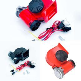 New 115Db Car Dual Tone 12V 24V Air Horn Electric Speaker Kits Super Loud For Auto Truck Lorry SUV RV Train Caravan Boat