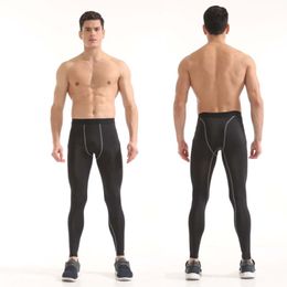 Men's Elastic Compression Base Layer Long Pants Fast-drying Trousers Basketball Running Fitness Clothes Pro Sports Tights 277W