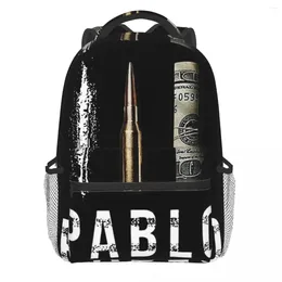 Backpack Dollar Cocaina Pablo Escobar Pretty Backpacks Men Outdoor Style Durable School Bags Designer Rucksack