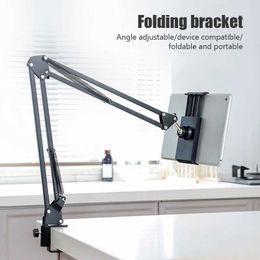 Cell Phone Mounts Holders 360 Rotating Long Arm Phone Tablet Holder Overhead Stand Desktop Bed Lazy Cantilever Bracket for Huawei iPhone ipad