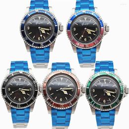 Wristwatches 40MM Man's Fully Automatic Mechanical Watch 316L Stainless Steel Waterproof The Movement China