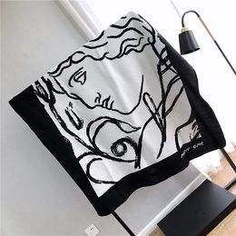 Designer Moon Dweller Sofa Blanket Cashmere Single Blanket Beds Office Nap Towel Blanket Spring and Autumn 135cmX175cm