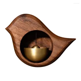 Decorative Figurines Chimes Wood Door Suction Hanging Japanese Egg Opening Magnetic Bell Reminder Entrance Bird Doorbell Round Dopamine