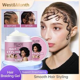 Pomades Waxes Hair styling wax cream suitable for women strongly keep curl weave edges fix control gel anti hair loss shape Pomade Q240506