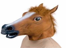 New Years Horse Head Mask Animal Costume N Toys Party Halloween New Year Decoration Crazy Mask Latex Party Masks5849566