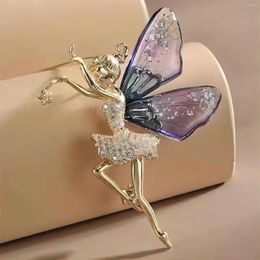 Brooches Trendy Faery Elf Butterfly Dragonfly Acrylic For Women Girls Multicolour Plastic Insect Birthday Party Daily Jewelry